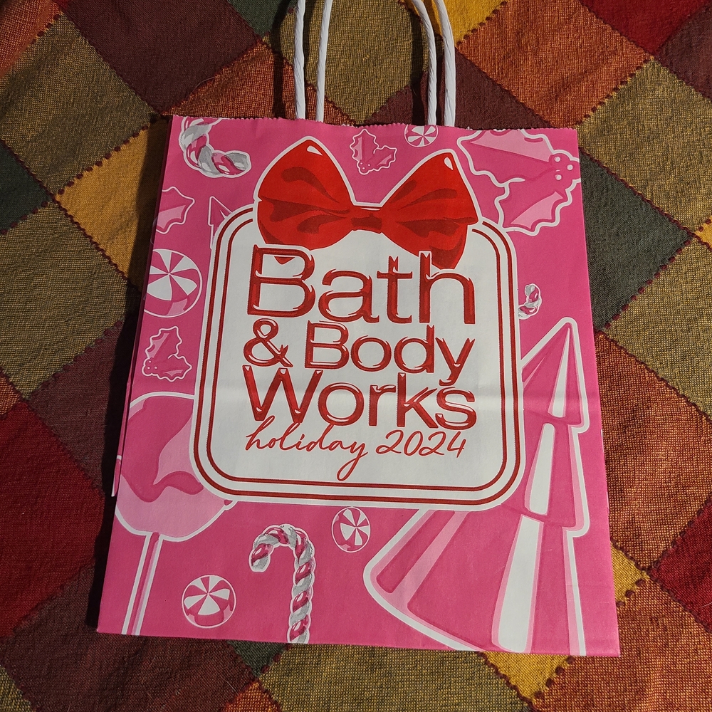 Bath & Body Works Pink Gift Bag 7 X 8 Inch, Lot Of 50 **Holiday 2024